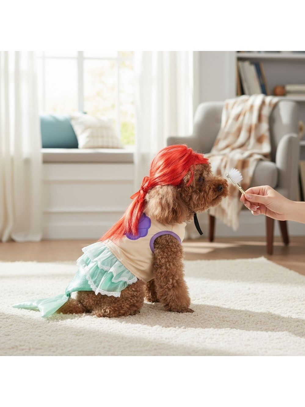 Disney Princess Ariel The Little Mermaid- SMALL Dog Halloween Costume